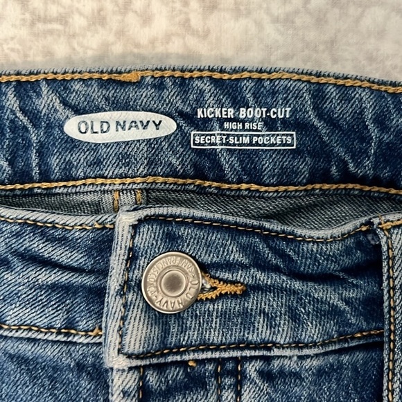 Old Navy High Rise Kicker Boot Cut Jeans - Picture 8 of 13